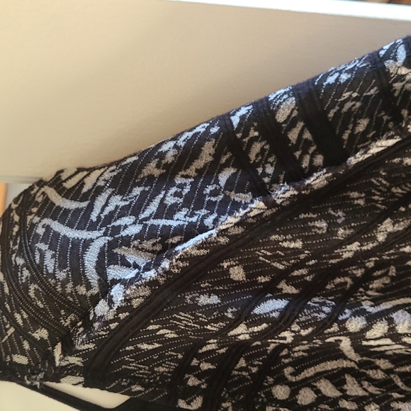 *Final Sale* Free People Kimono Black Gray Fringed - Picture 6 of 12